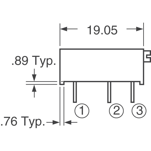3009P-1-502LF Bourns Inc.  Trimmer Potentiometers